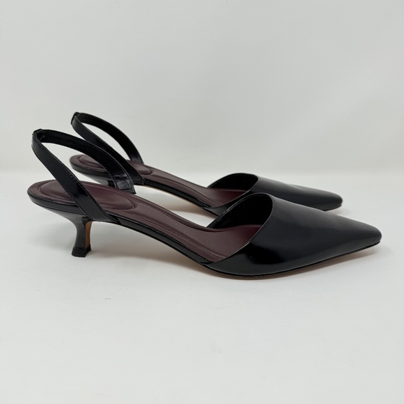 New Vince Sarita Kitten Heel Pump Black Sz 8.5 - Picture 2 of 10